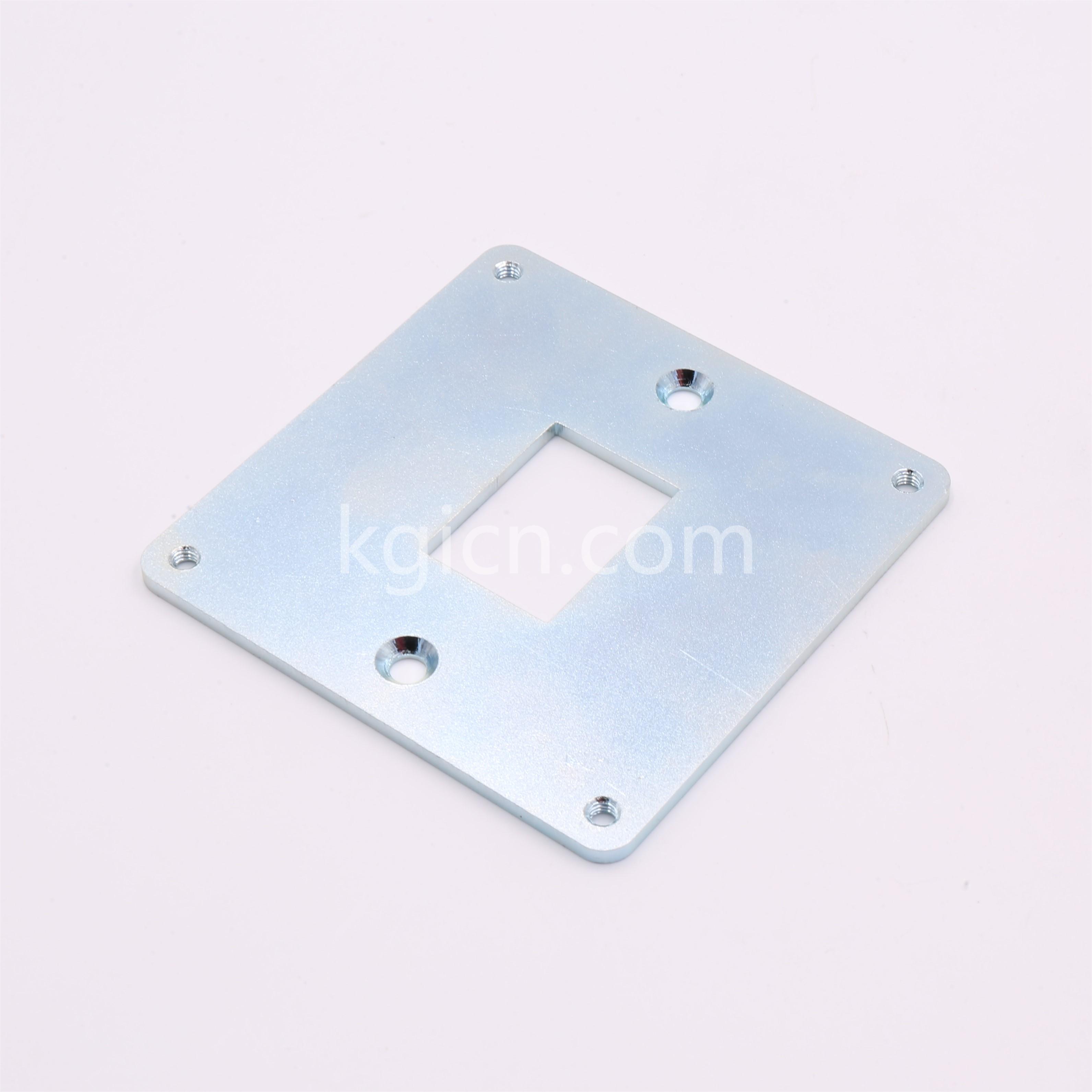Steel with White-Blue Plated Metal Stamping Plate