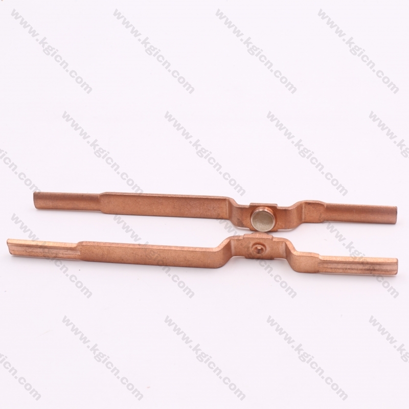 Factory Hot Sale Metal Stamping Copper Part with Silver Contact for Sockets