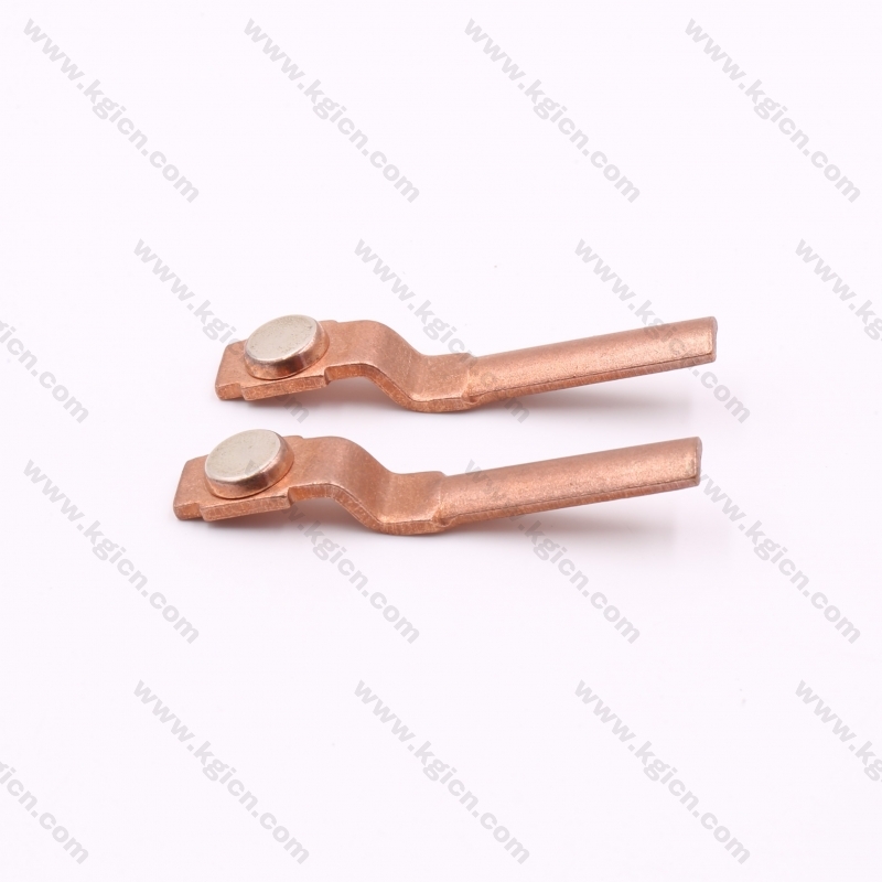 Direct Selling Metal Stamping Copper Part with Silver Contact for Sockets