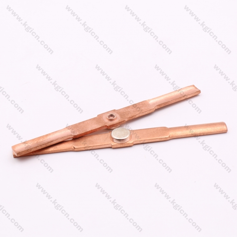 Excellent Quality Metal Stamping Copper Part with Silver Contact for Sockets