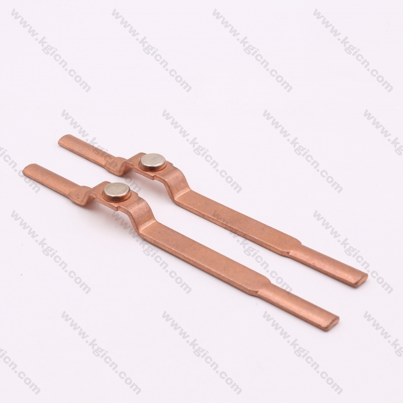 Factory Hot Sale Metal Stamping Copper Part with Silver Contact for Sockets