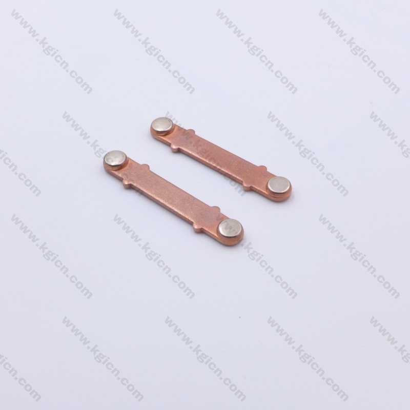 Brand New Metal Stamping Copper Part with Silver Contact for Sockets