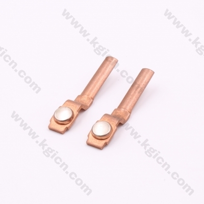 Direct Selling Metal Stamping Copper Part with Silver Contact for Sockets