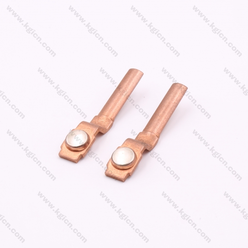 Direct Selling Metal Stamping Copper Part with Silver Contact for Sockets