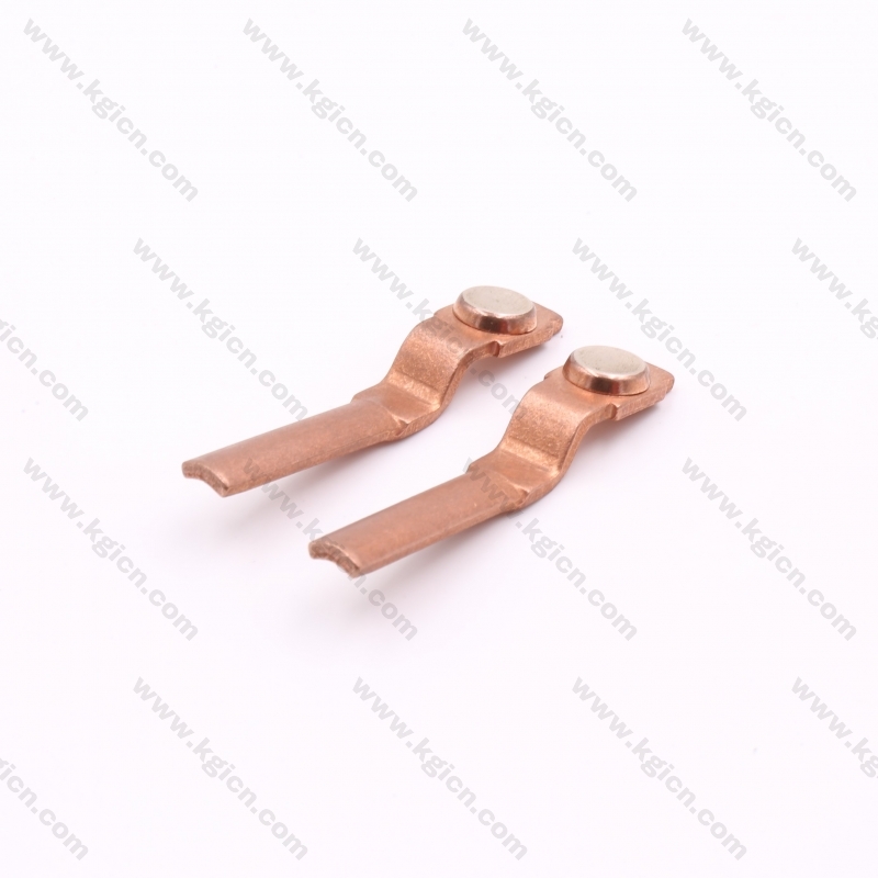 Direct Selling Metal Stamping Copper Part with Silver Contact for Sockets