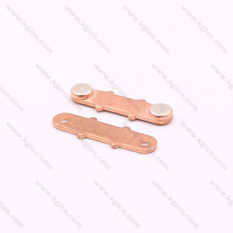 Hot Selling Metal Stamping Copper Part with Silver Contact for Sockets