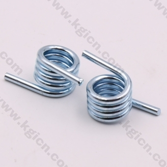 White-blue plated Torsion springs