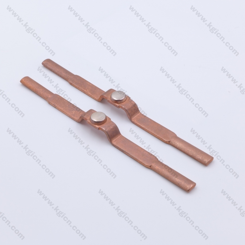 Markdown Sale Metal Stamping Copper Part with Silver Contact for Sockets