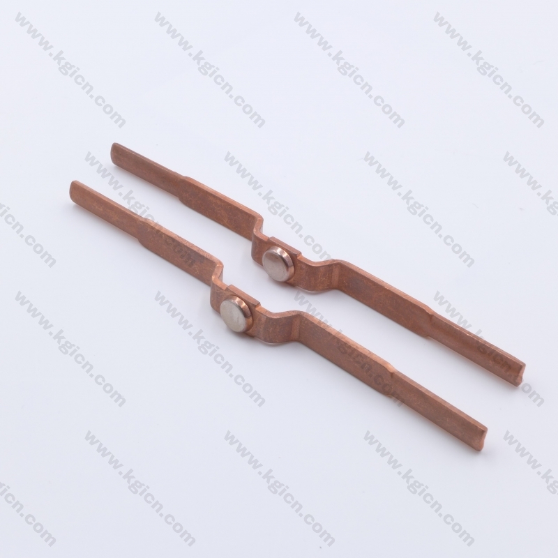 Markdown Sale Metal Stamping Copper Part with Silver Contact for Sockets