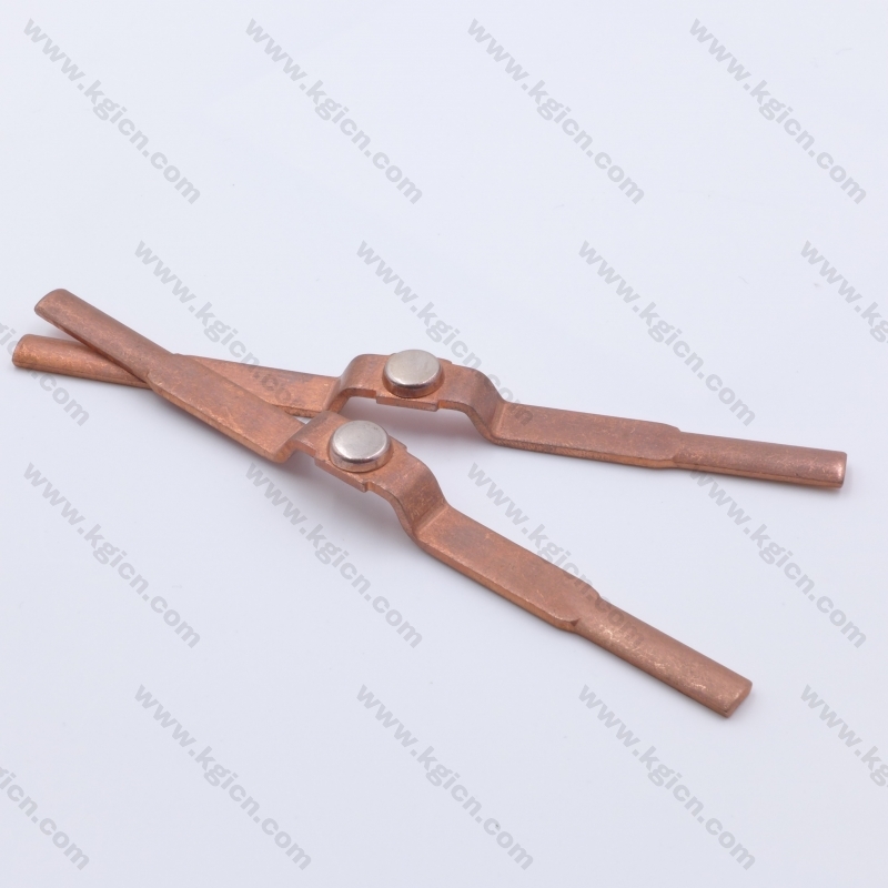 Markdown Sale Metal Stamping Copper Part with Silver Contact for Sockets