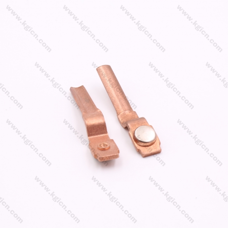Direct Selling Metal Stamping Copper Part with Silver Contact for Sockets