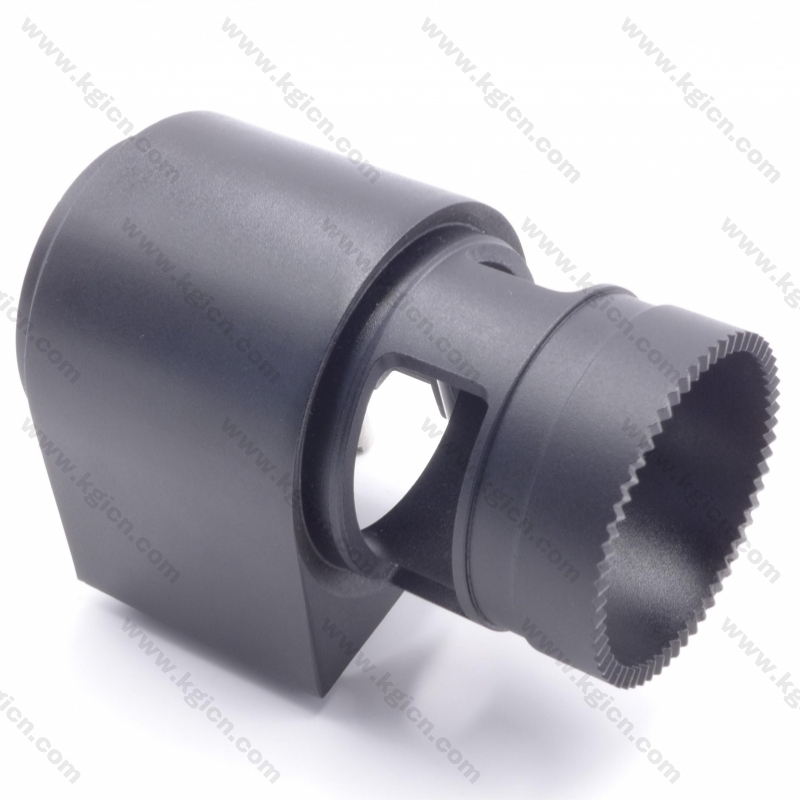 Sandblasting and Black Anodized Aluminum Die Casting Holder for Industrial Computer