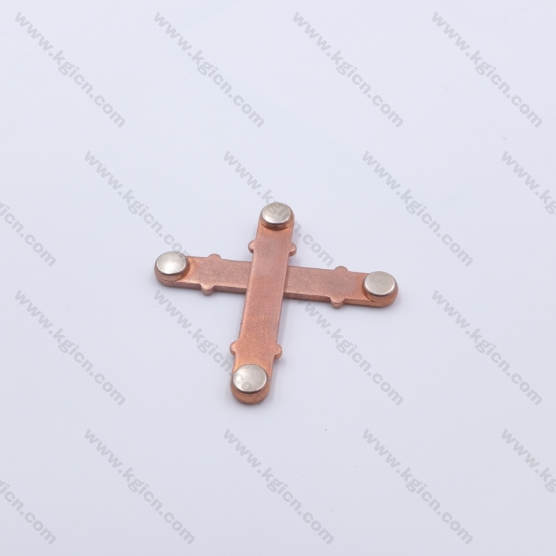Brand New Metal Stamping Copper Part with Silver Contact for Sockets