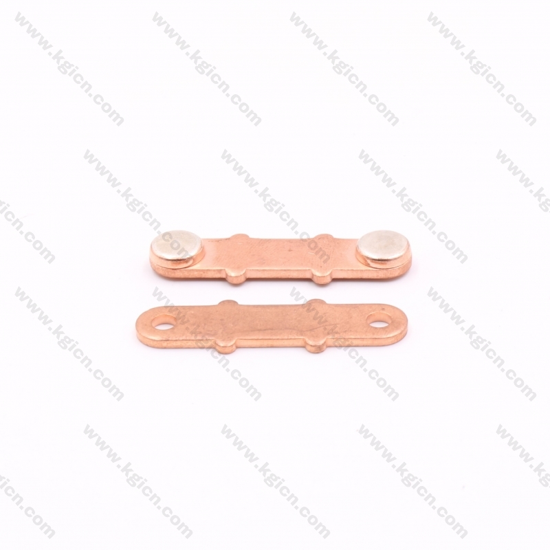 Hot Selling Metal Stamping Copper Part with Silver Contact for Sockets